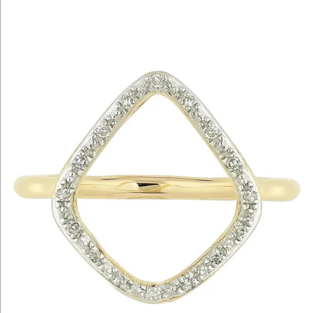 Monica Vinader Diamond Hoop Ring